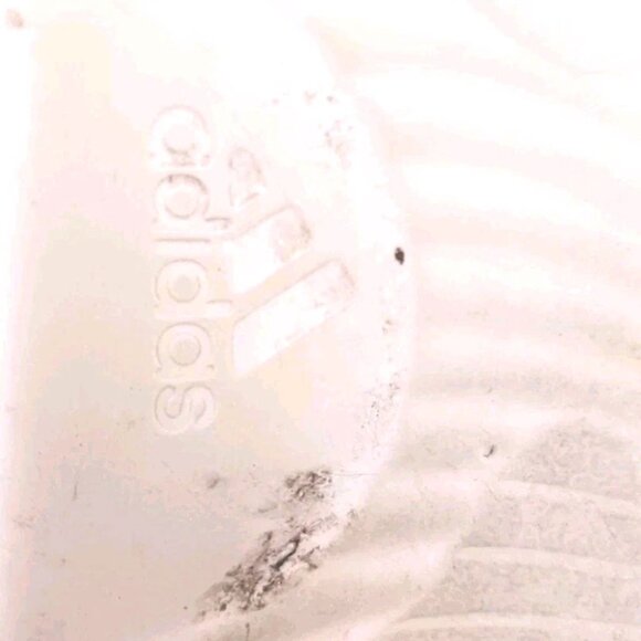 Adidas Men's Alpharesponse Slides Sandals Size 13 Black + White + Socks - Picture 7 of 8